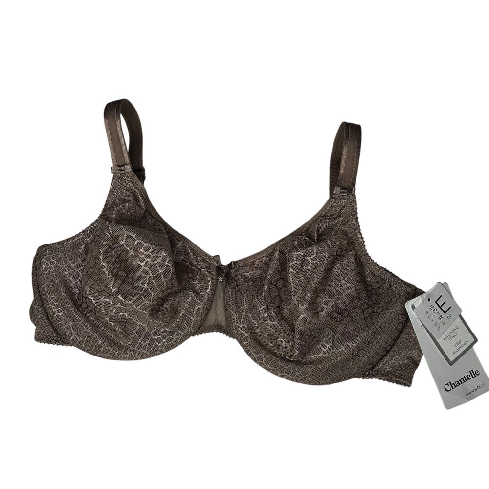 New Chantelle tan unlined underwire bra 32E 32DD